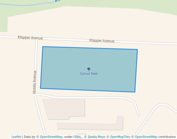 walking in School field map in Kempton Park