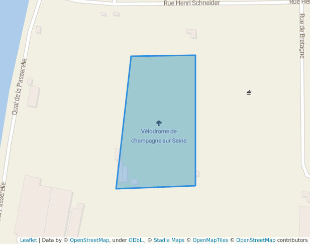 Vélodrome de champagne sur Seine