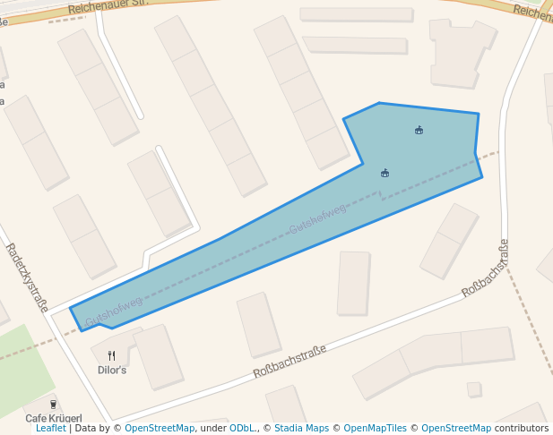 walking in Grüngürtel Reichenau Ost map in Innsbruck