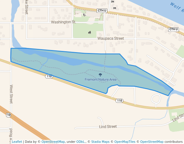 walking in Fremont Nature Area map in Fremont