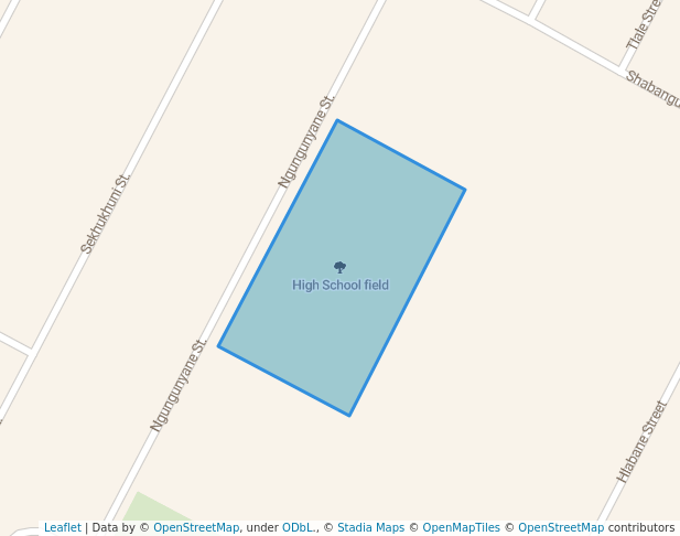 walking in High School field map in Springs