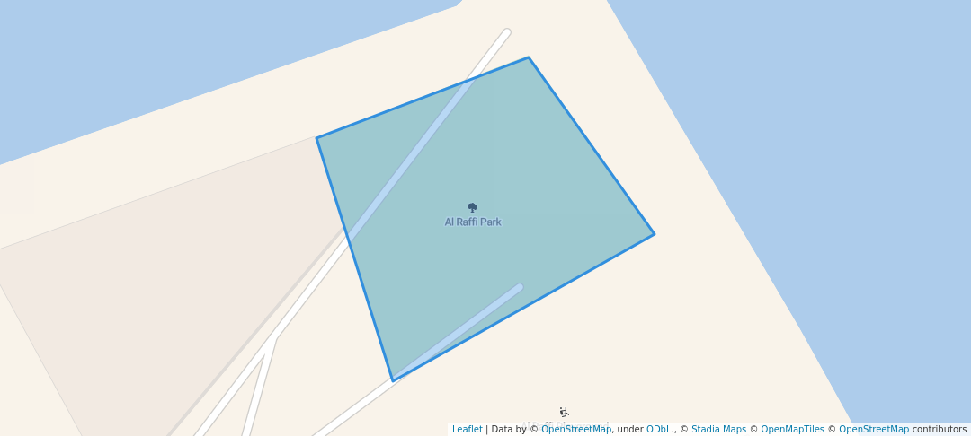 walking in Al Raffi Park map in Dibba Al-Fujairah