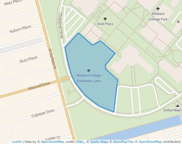 Midland College Southwest Lawn