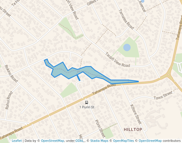 walking in Kimberley Reserve map in Taupō