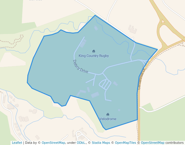 walking in Owen Delany Park map in Taupō