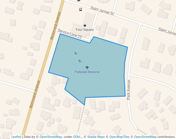 walking in Parkdale Reserve map in Taupō