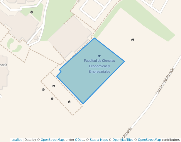 walking in Área de descanso Loyola map in Córdoba