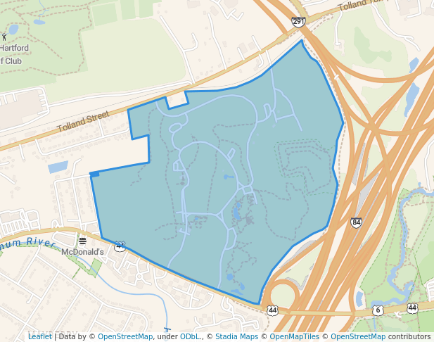 Wickham Park in Manchester Map - Thumb 2403