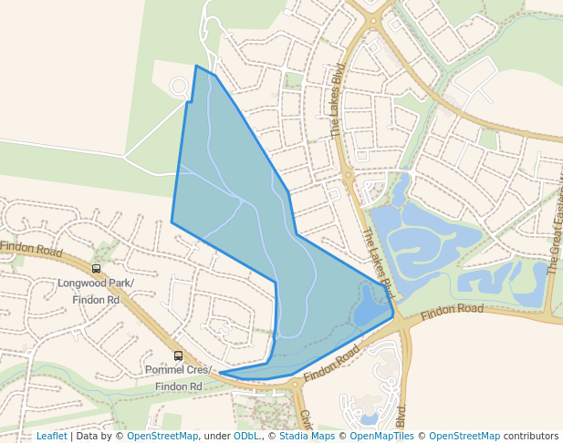 walking in Quarry Hills Bushland Park map in Epping