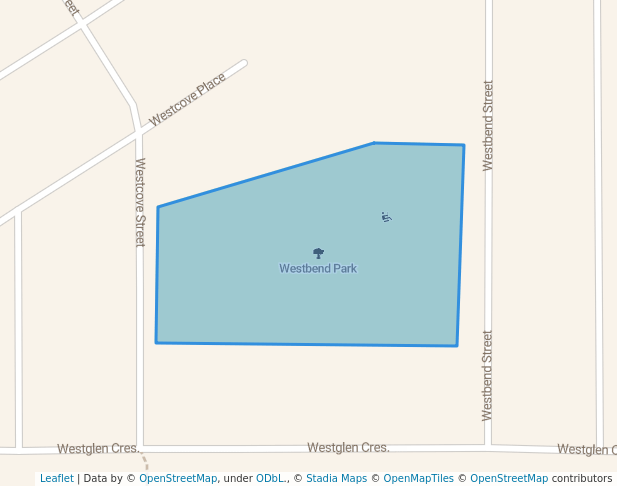 walking in Westbend Park map in Spruce Grove