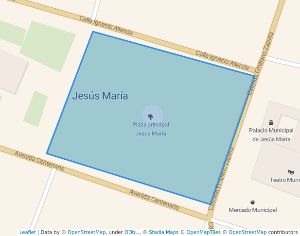 walking in Plaza principal Jesus Maria map in Jesús María