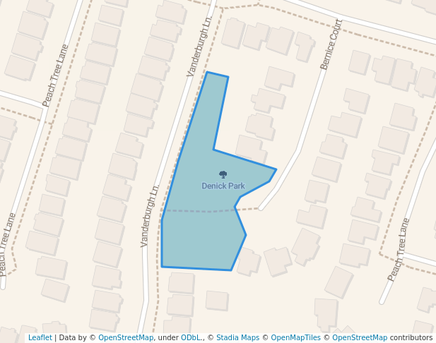 walking in Denick Park map in Grimsby