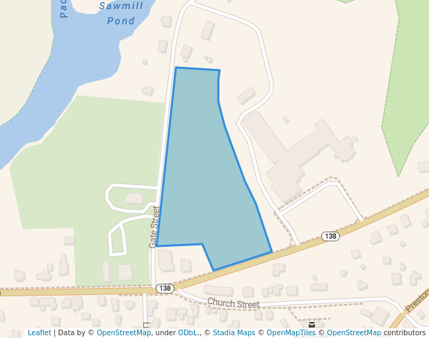 walking in Constitution Field map in Voluntown