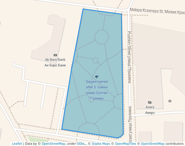 Square named S.Galeeva