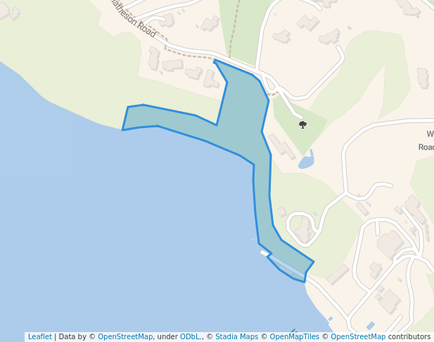 walking in Karaka Cove map in Red Beach