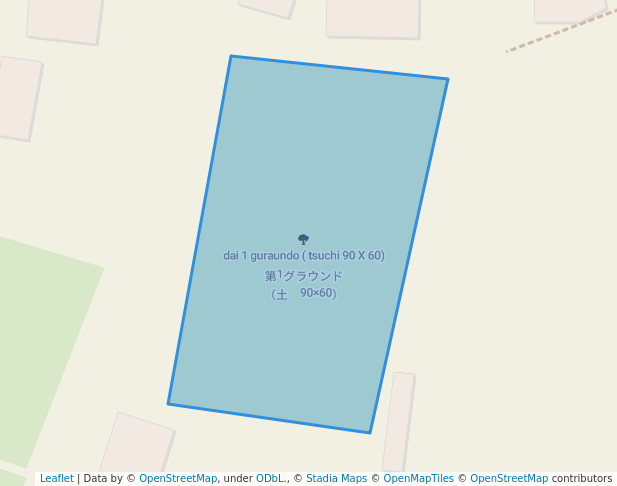 第1グラウンド（土　90×60）