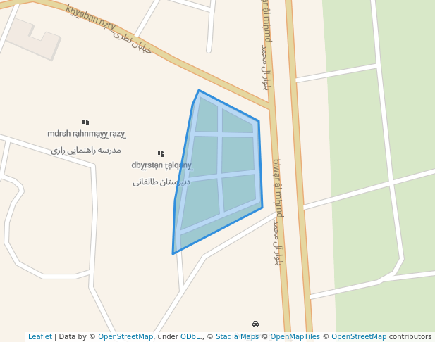 پارک محله نظری in Minab | Map and Routes