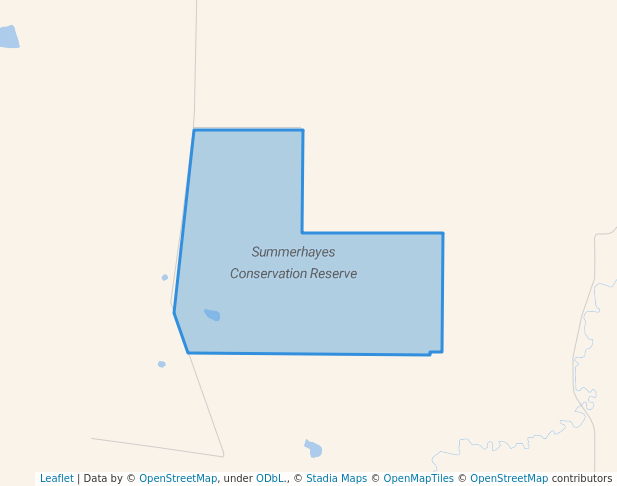 walking in Summerhayes Conservation Reserve map in Emu