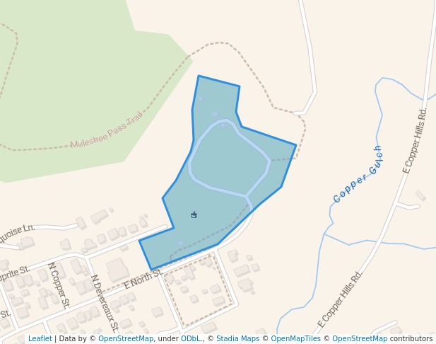 walking in Nofsgar Hill Baseball Complex map in Globe