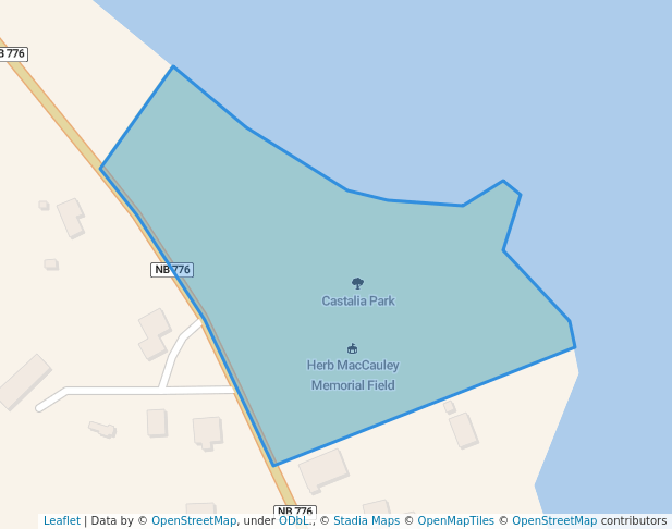 walking in Castalia Park map in Grand Manan