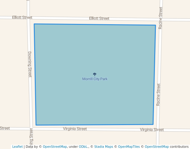 walking in Morrill City Park map in Morrill