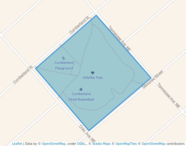 walking in Killeffer Park map in Harriman