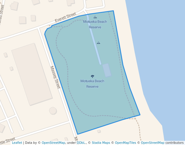 walking in Motueka Beach Reserve map in Motueka