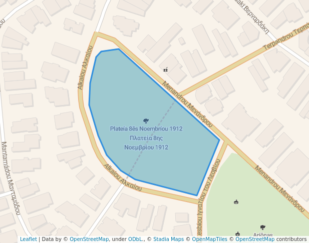 walking in Πλατεία 8ης Νοεμβρίου 1912 map in Marousi