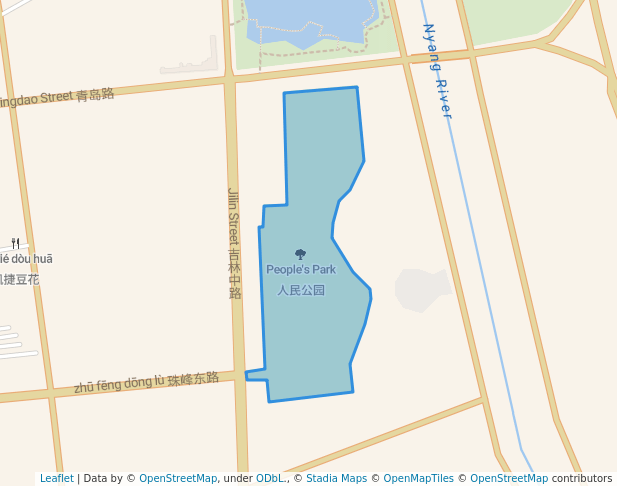 People's Park in Ri Ka Ze Shi | Map and Routes