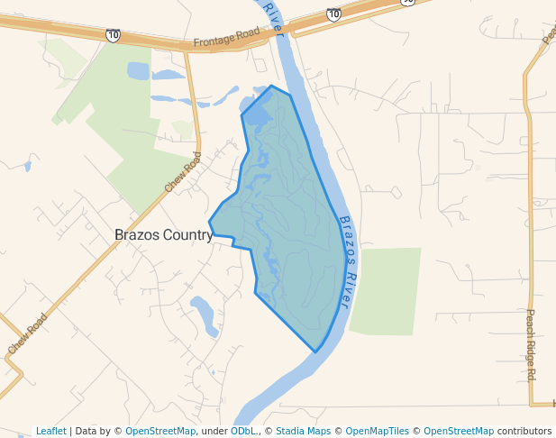 walking in River Ridge Golf Club map in Sealy