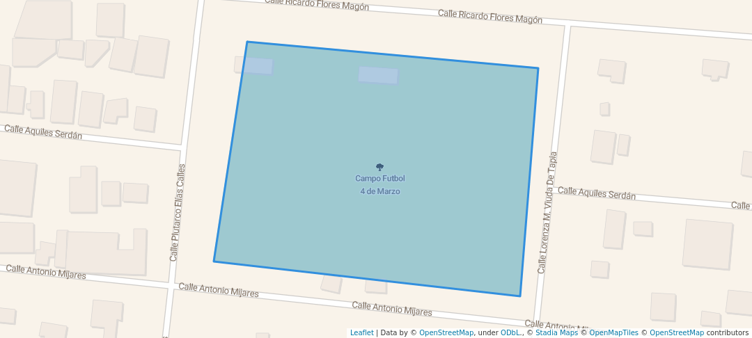 walking in Campo Futbol 4 de Marzo map in Ciudad Constitución