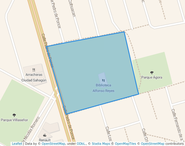 walking in Centro de Desarrollo Cd. Sahagún map in Ciudad Sahagún