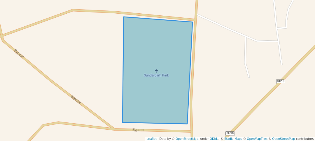 walking in Sundargarh Park map in Sundargarh