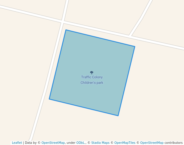 walking in Traffic Colony Children's park map in Asansol