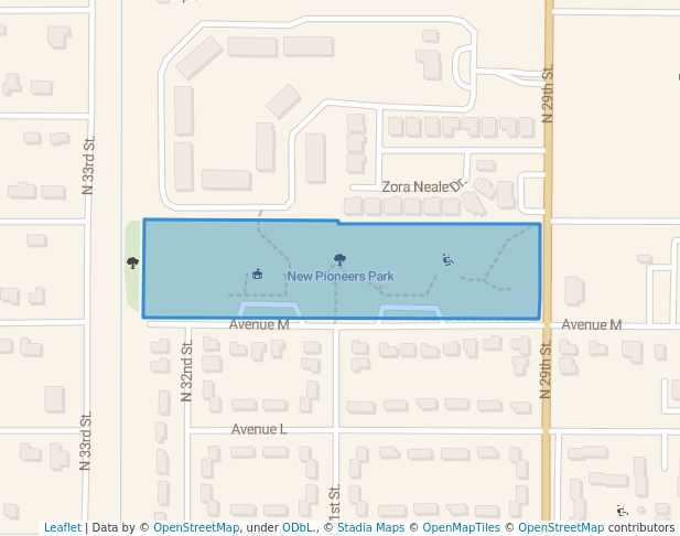 walking in New Pioneers Park map in Fort Pierce