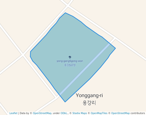 용강5공원 in Gwangyang-si | Map and Routes