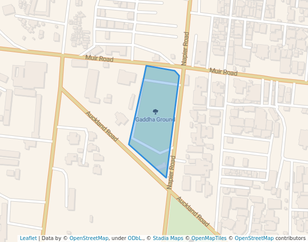 walking in Gaddha Ground map in Prayagraj