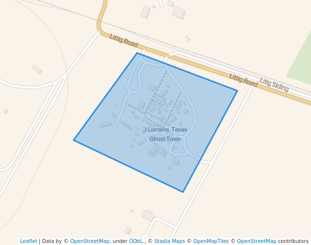 walking in Austin Ghost Town map in Manor