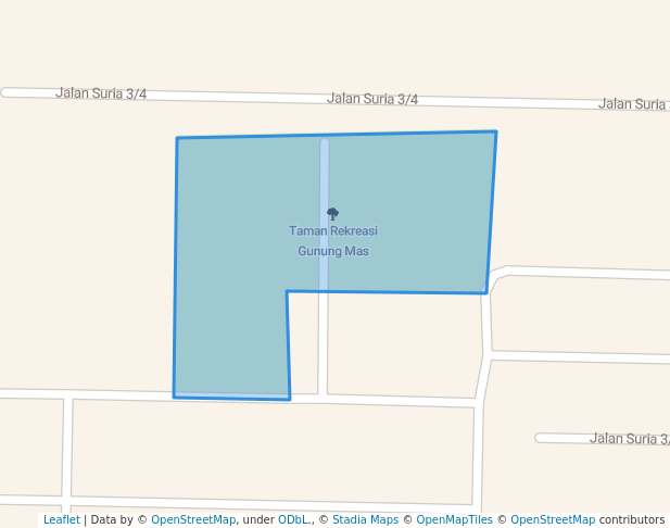 walking in Taman Rekreasi Gunung Mas map in Tampin