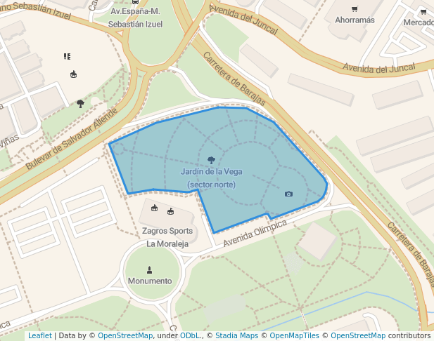 Jardín de la Vega (sector norte)