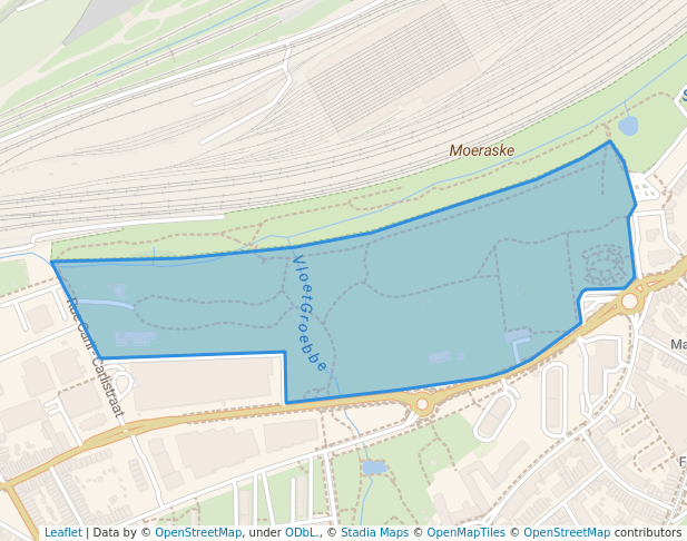 walking in Parc Saint-Vincent - Sint-Vincentius Park map in Evere