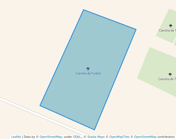 walking in Cancha de Futbol map in Pochote