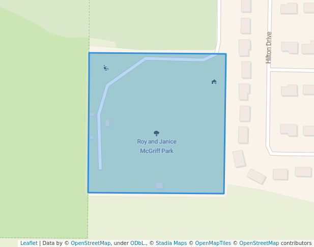 walking in Roy and Janice McGriff Park map in Fort Pierce
