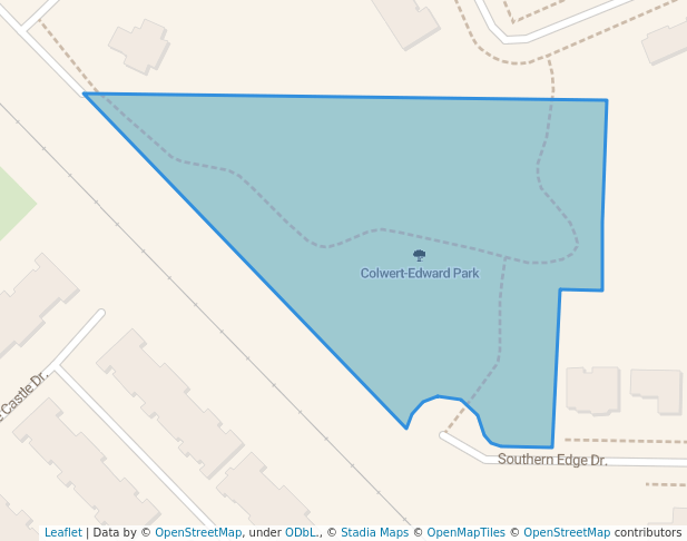 walking in Colwert-Edward Park map in Fond du Lac