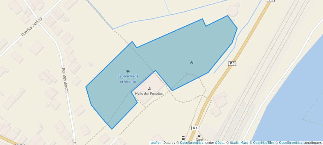 walking in Parc des Fenottes map in Ancy-Dornot