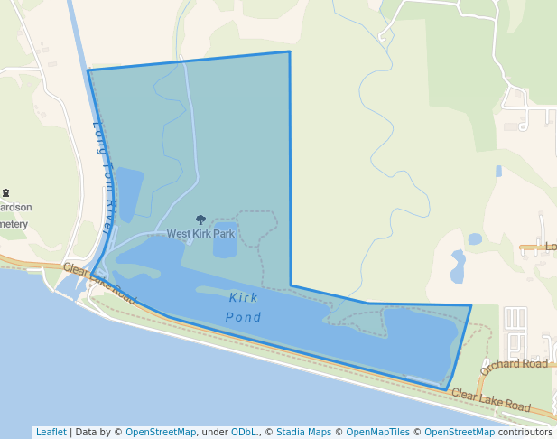 walking in West Kirk Park map in Junction City