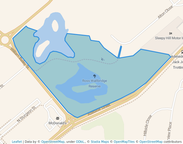 walking in Ross Wallbridge Reserve map in Raymond Terrace