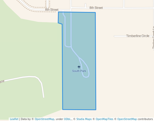 walking in South Park map in Milford