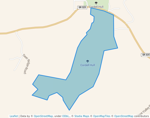 walking in Cordell Hull map in Byrdstown