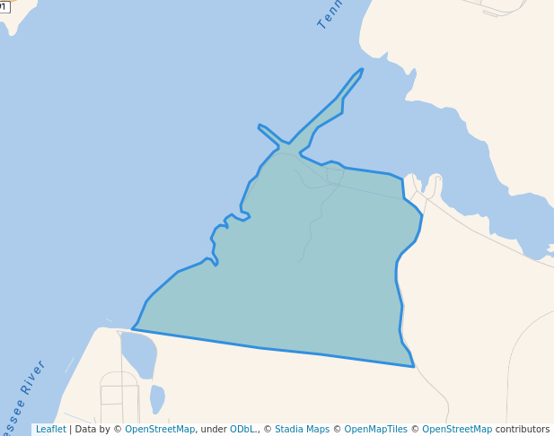 walking in Johnsonville State Historic Park map in Camden